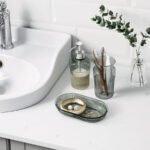 BROFJÄRDEN 3-piece bathroom set, grey - Image 3