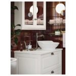 BROFJÄRDEN 3-piece bathroom set, grey - Image 4