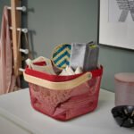 RISATORP Basket, bright red, 25x26x18 cm - Image 2