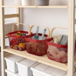 RISATORP Basket, bright red, 25x26x18 cm - Image 3