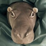 SANDLÖPARE Soft toy, hippopotamus/grey, 56 cm - Image 5