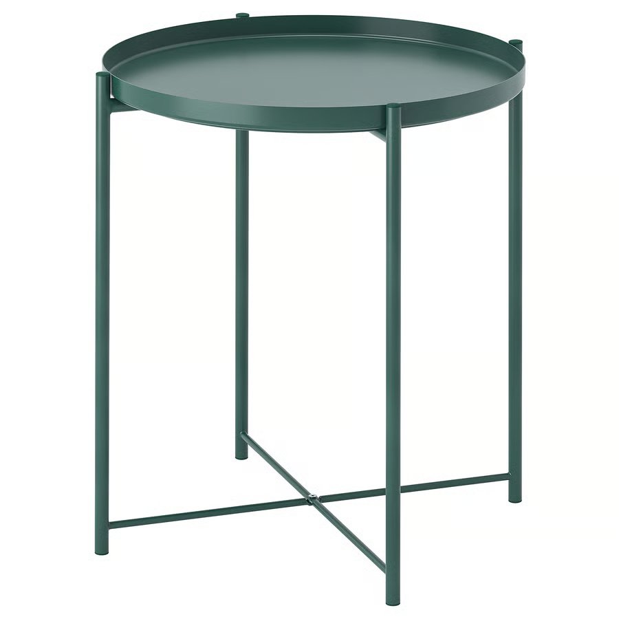 1019-1 gladom-tray-table-dark-grey-green GLADOM Tray table, dark grey-green, 45x53 cm - Image 1