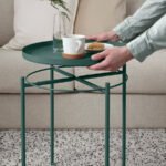 GLADOM Tray table, dark grey-green, 45x53 cm - Image 2