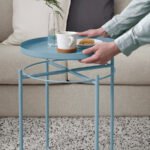 GLADOM Tray table, light blue, 45x53 cm - Image 4