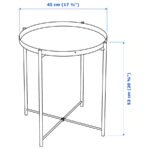 GLADOM Tray table, light blue, 45x53 cm - Image 7