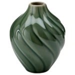 KORNSPARV Vase, green, 12 cm