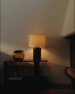 HALGATT Table lamp, dimmable, beige/brown ceramic, 49 cm - Image 6