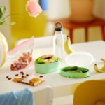 UTBJUDA Stackable lunch box for dry food, light green - Image 3