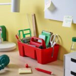 STACKSTÖD Desk organiser, red, 32x18x16 cm - Image 2