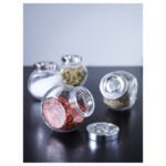 RAJTAN Spice jar, glass/aluminium colour, 15 cl - Image 3