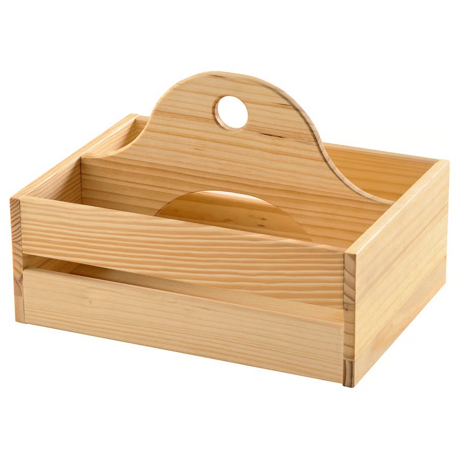 1038-1 chokladhaj-portable-organiser-wood CHOKLADHAJ Portable organiser, wood, 25x18x17 cm - Image 1