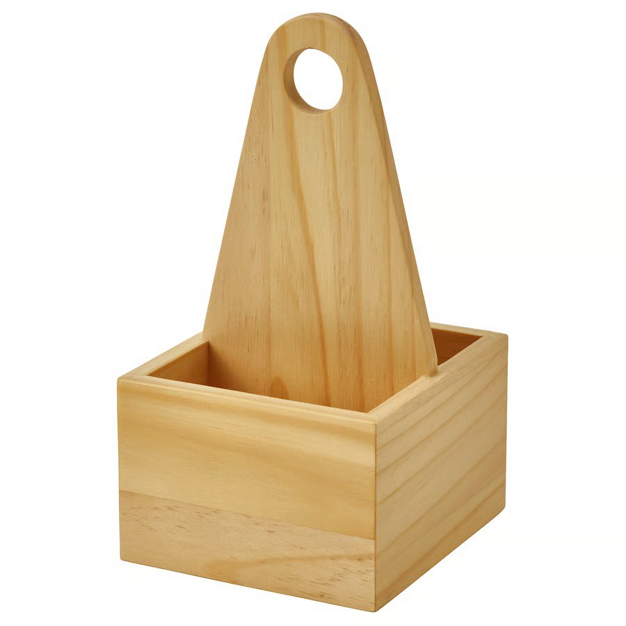 1039-1 chokladhaj-portable-organiser-wood CHOKLADHAJ Portable organiser, wood, 12x11x21 cm - Image 1