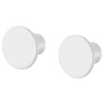 ENUDDEN Hook, white, 2 pack