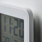 SLÅTTIS Clock with hygro-/thermometer, white, 8x12 cm - Image 3
