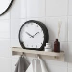 LÖVGRODA Clock, black, 22x20x4 cm - Image 4