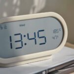 RÖDSTRÄFSE Alarm clock with hygro-/thermometer, beige, 17x8x6 cm - Image 2
