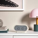 RÖDSTRÄFSE Alarm clock with hygro-/thermometer, beige, 17x8x6 cm - Image 3