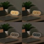 RÖDSTRÄFSE Alarm clock with hygro-/thermometer, beige, 17x8x6 cm - Image 8