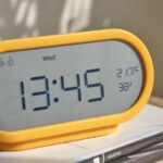 RÖDSTRÄFSE Alarm clock with hygro-/thermometer, yellow, 17x8x6 cm - Image 2