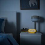 RÖDSTRÄFSE Alarm clock with hygro-/thermometer, yellow, 17x8x6 cm - Image 4