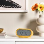 RÖDSTRÄFSE Alarm clock with hygro-/thermometer, yellow, 17x8x6 cm - Image 5
