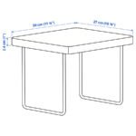 TRANERED Armrest tray, dark brown, 26x45 cm - Image 6