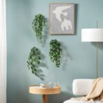 FEJKA Artificial plant, set of 3 with wall holder, in/outdoor green - Image 2