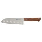 VARDAGEN Santoku knife, stainless steel/walnut, 16 cm
