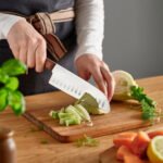 VARDAGEN Santoku knife, stainless steel/walnut, 16 cm - Image 2
