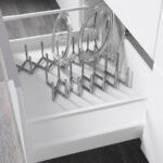 VARIERA Pot lid organiser, stainless steel - Image 3