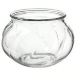 VILJESTARK Vase, clear glass, 30 cm