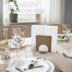 SKOGSRÖR Napkin holder, light grey-brown, 13x12 cm - Image 2