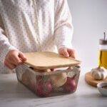 IKEA 365+ Food storage basket, metal/light grey-brown, 30x20x11 cm - Image 3