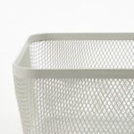 IKEA 365+ Food storage basket, metal/white, 30x20x11 cm - Image 8