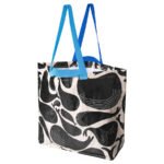 ROMELSÖN Carrier bag, medium, whale pattern, 45x18x45 cm/36 l