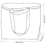ROMELSÖN Carrier bag, medium, whale pattern, 45x18x45 cm/36 l - Image 5