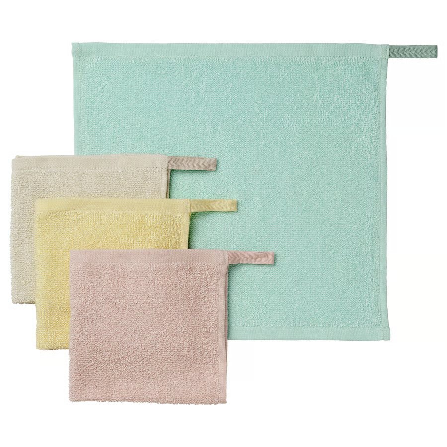 1092-1 krama-washcloth-multicolour KRAMA Washcloth, multicolour, 30x30 cm, 4 pack - Image 1