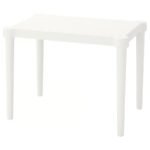 UTTER Children's table, in/outdoor, white, 58x42x43 cm