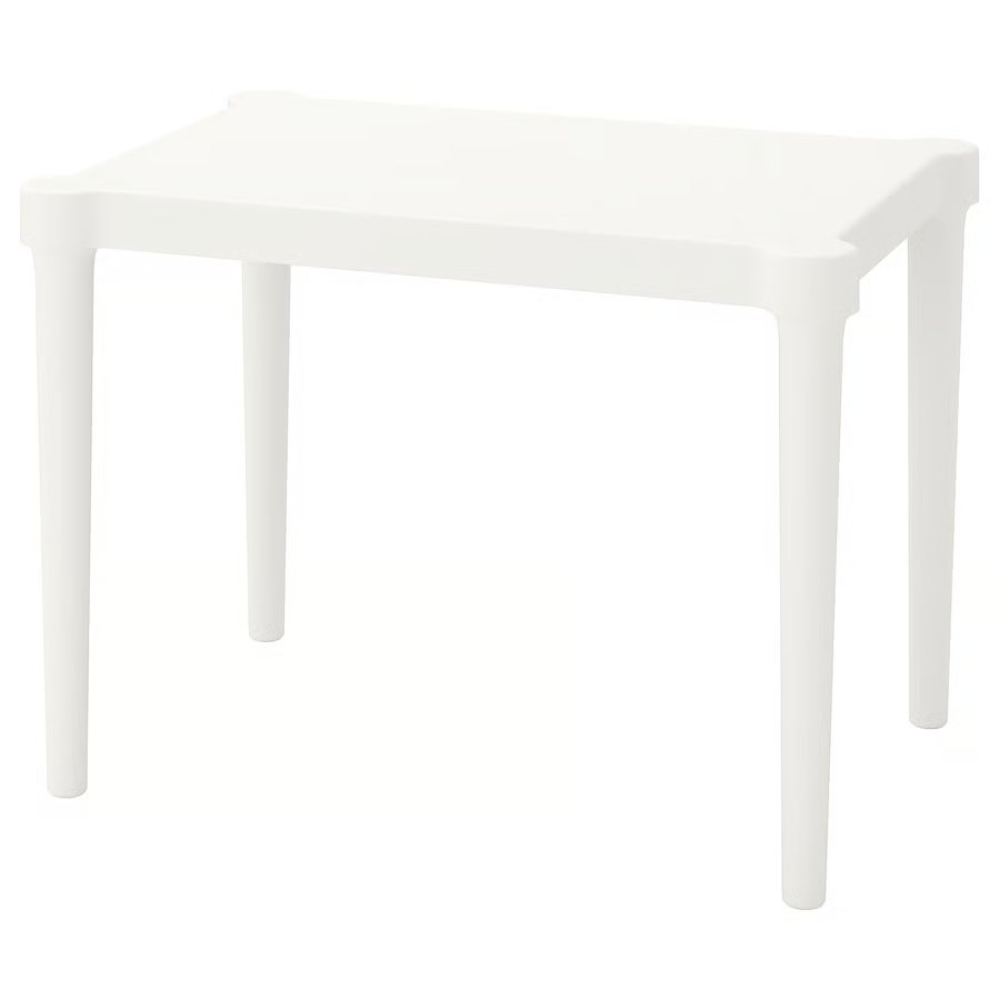 1093-1 utter-childrens-table-in-outdoor-white UTTER Children's table, in/outdoor, white, 58x42x43 cm - Image 1