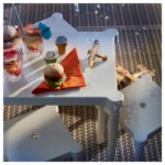 UTTER Children's table, in/outdoor, white, 58x42x43 cm - Image 2