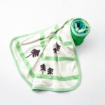 GRÖNFINK Blanket, green/tree pattern, 80x100 cm - Image 5