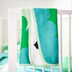 GRÖNFINK Blanket, green/tree pattern, 80x100 cm - Image 6