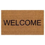 JANDERUP Door mat, natural/black, 40x70 cm