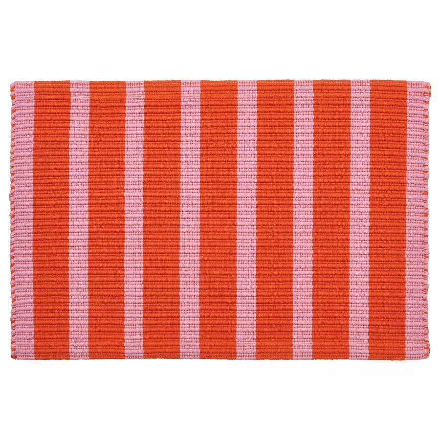 1107-1 vaegskylt-door-mat-pink-orange VÄGSKYLT Door mat, pink/orange, 40x60 cm - Image 1