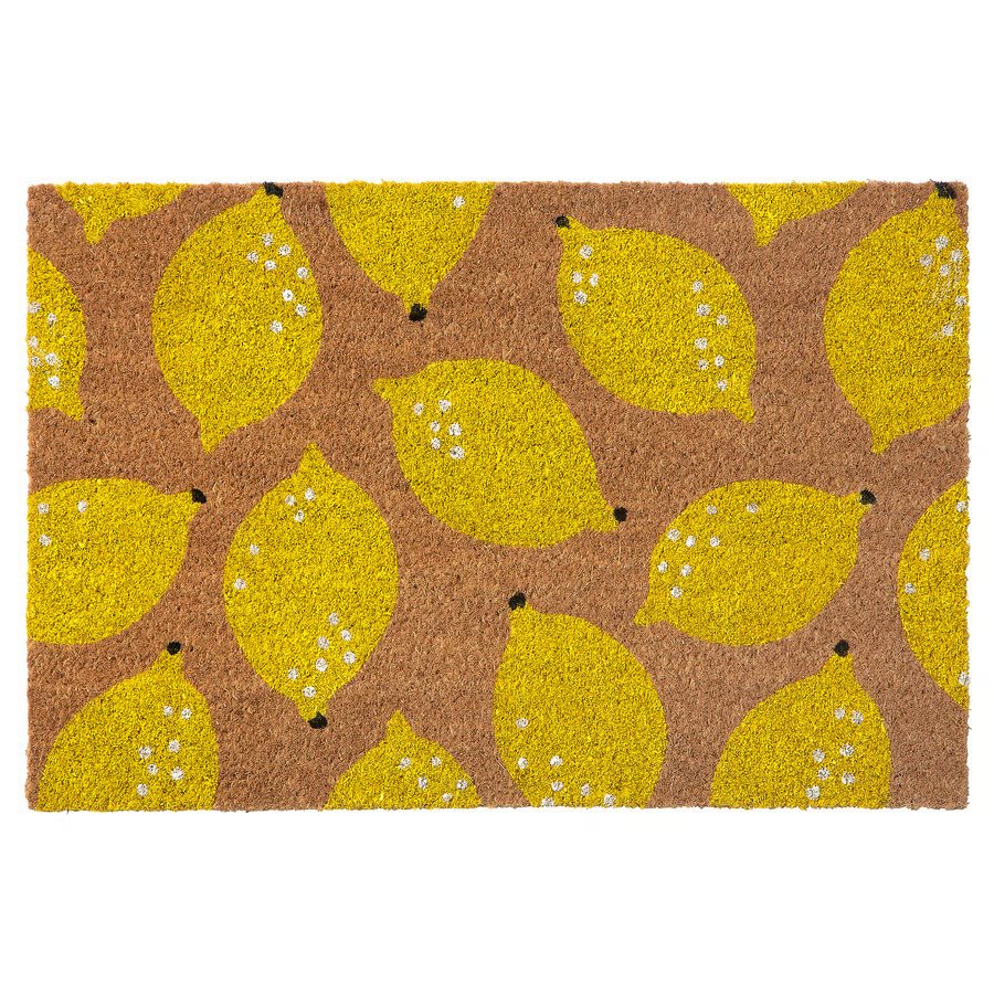 1113-1 renkavle-door-mat-lemon RENKAVLE Door mat, lemon, 40x60 cm - Image 1
