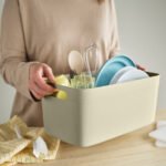 SPJUTLILJA Dish drainer, light grey-beige - Image 2