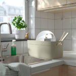 SPJUTLILJA Dish drainer, light grey-beige - Image 3