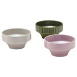 SPJUTLILJA Bowl, mixed colours, 12 cm (3 pieces)