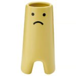 FRÖVÄXT Vase, yellow, 14 cm - Image 2