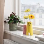 FRÖVÄXT Vase, yellow, 14 cm - Image 4